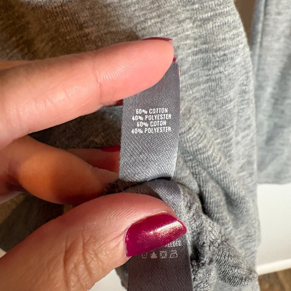 Aerie grey mock neck long sleeve trapeze top - Picture 4 of 5